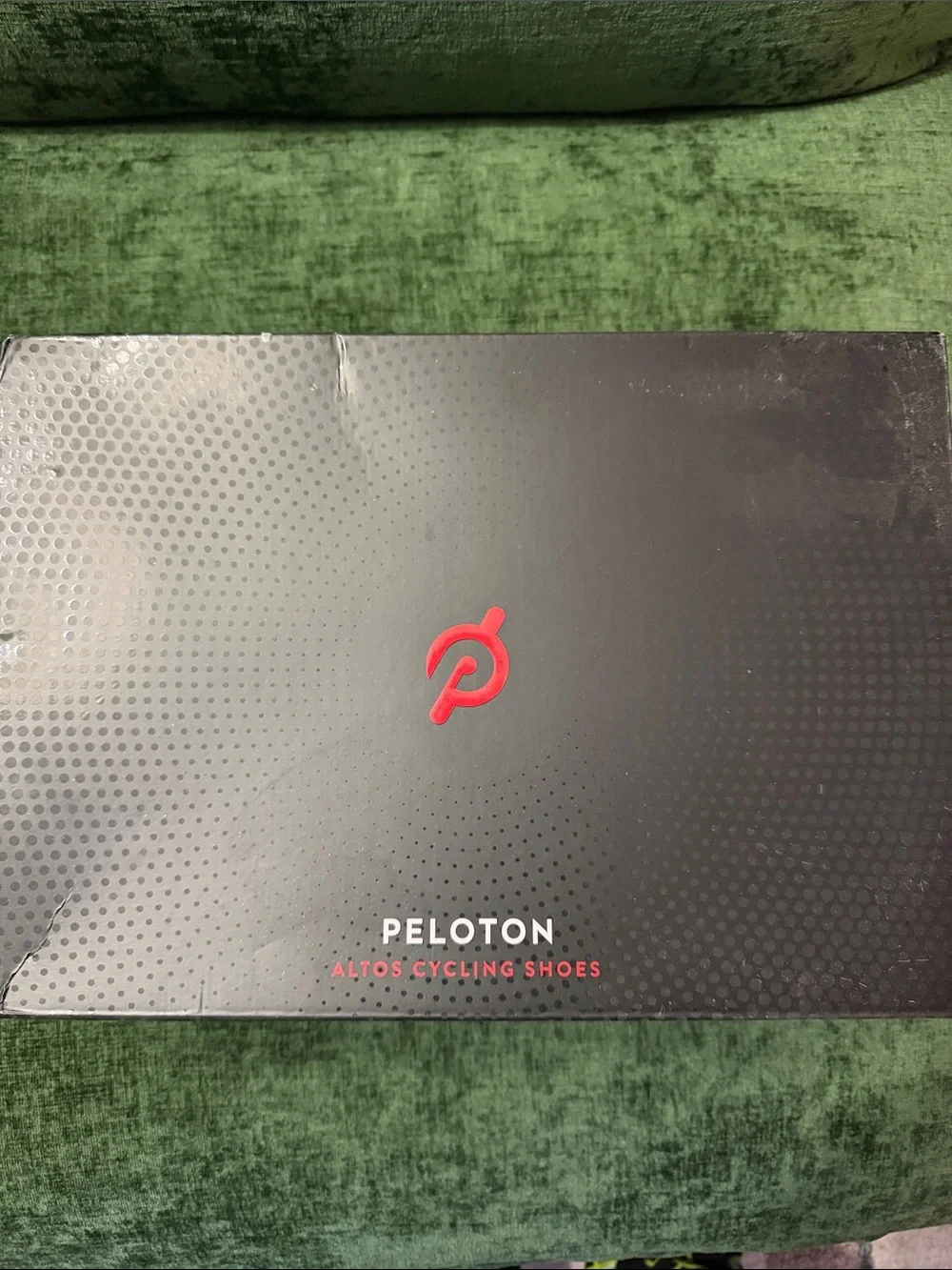 Peloton Black Box with Red Logo - Altos Cycling Shoes Packaging